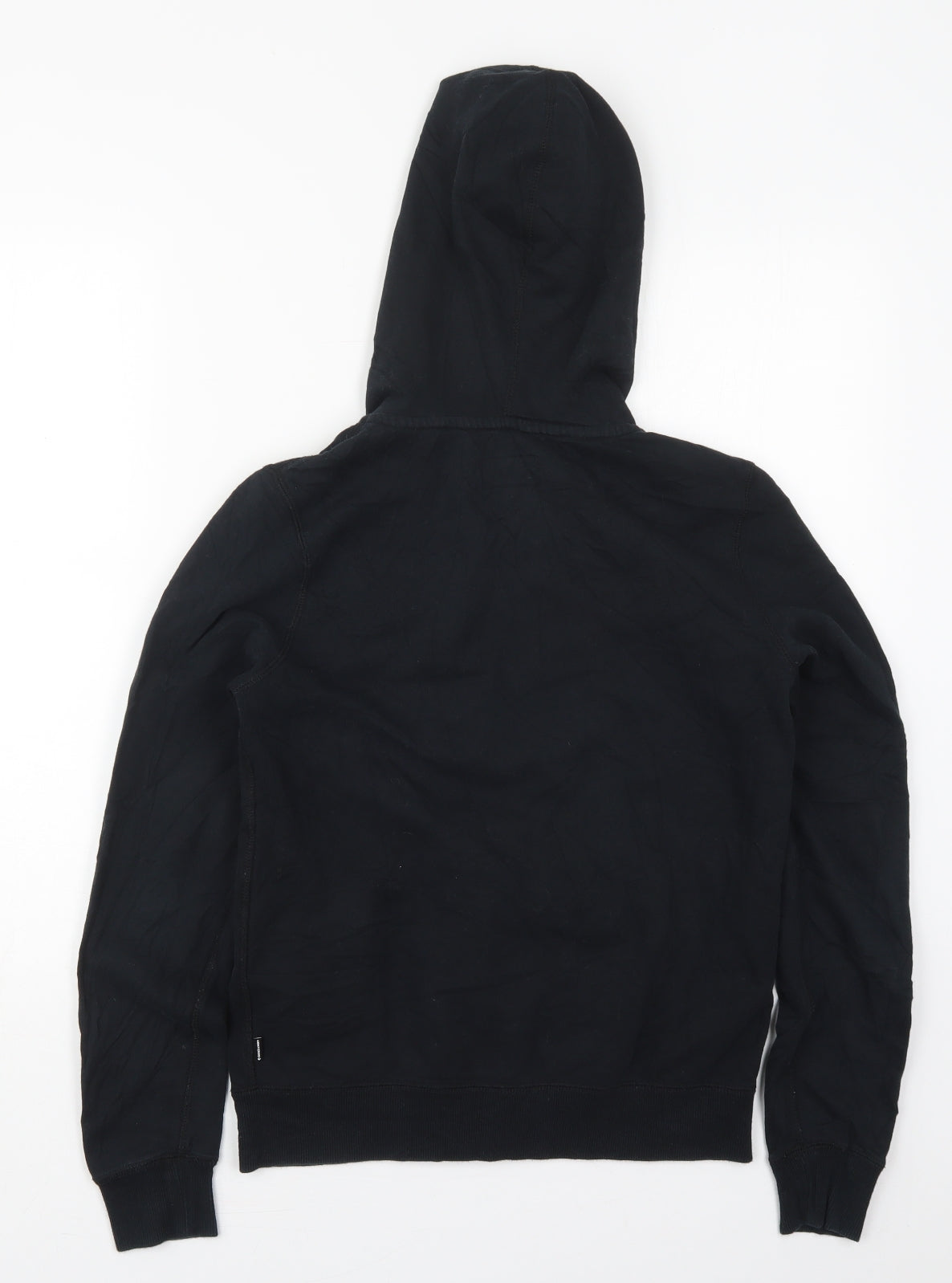 Converse Womens Black  Cotton Full Zip Hoodie Size S  Zip