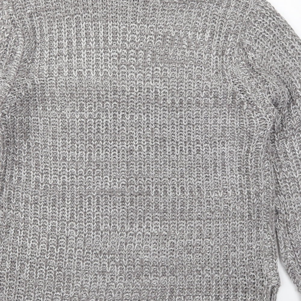 Lottie Womens Grey Roll Neck  Acrylic Pullover Jumper Size 20