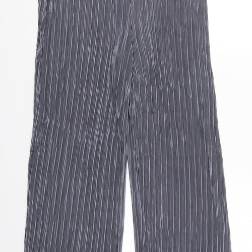 Preworn Womens Grey  Polyester Trousers  Size 30 in L29 in Regular