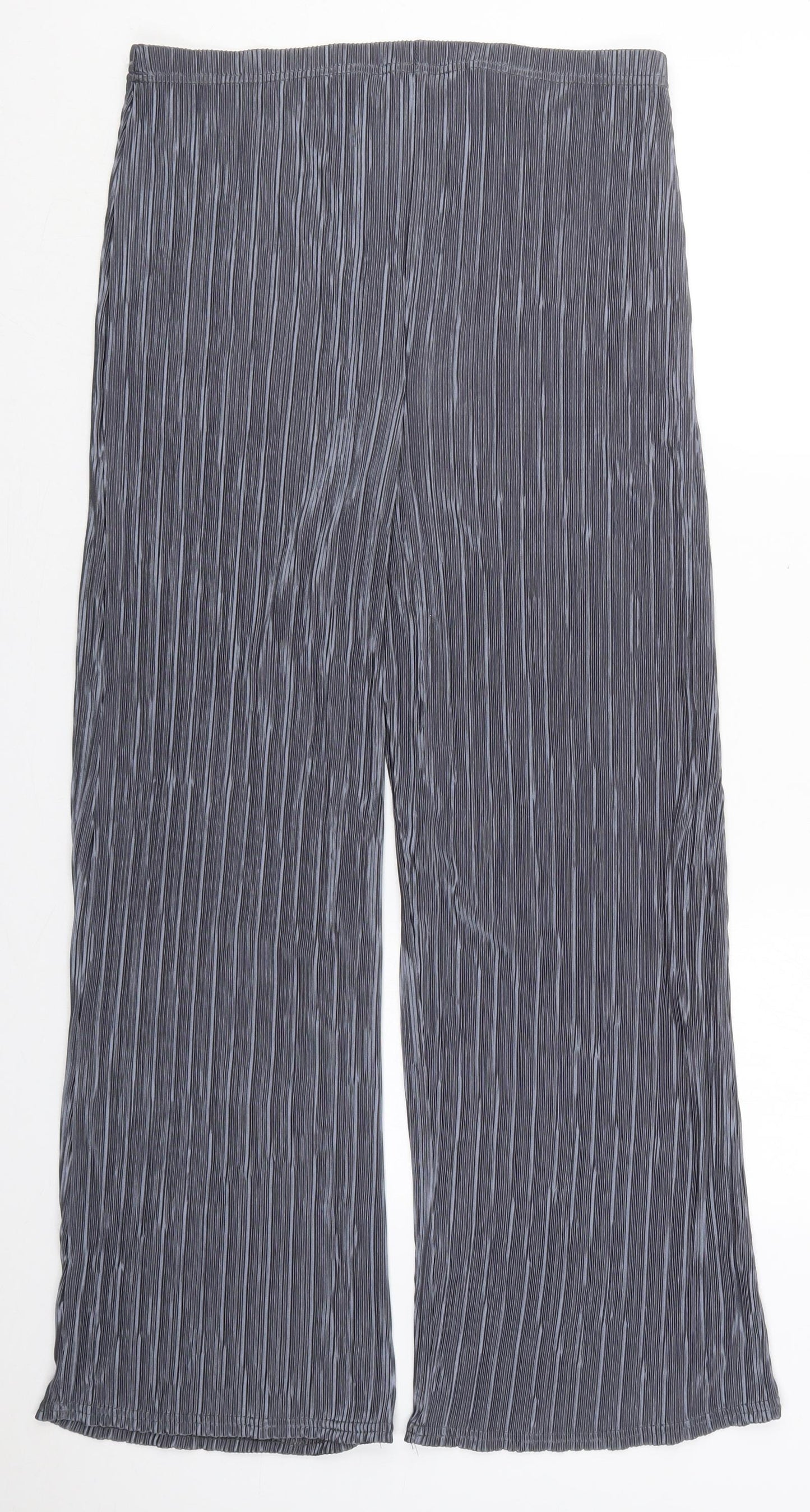Preworn Womens Grey  Polyester Trousers  Size 30 in L29 in Regular