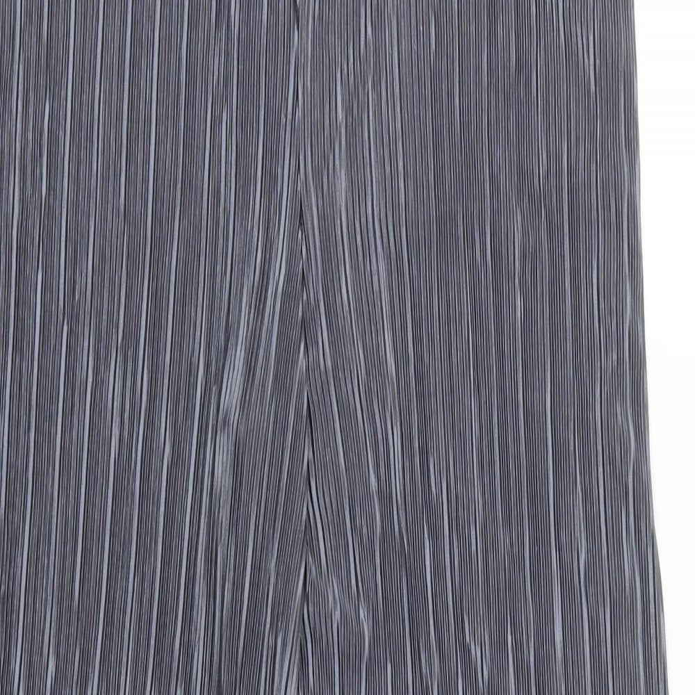 Preworn Womens Grey  Polyester Trousers  Size 30 in L29 in Regular
