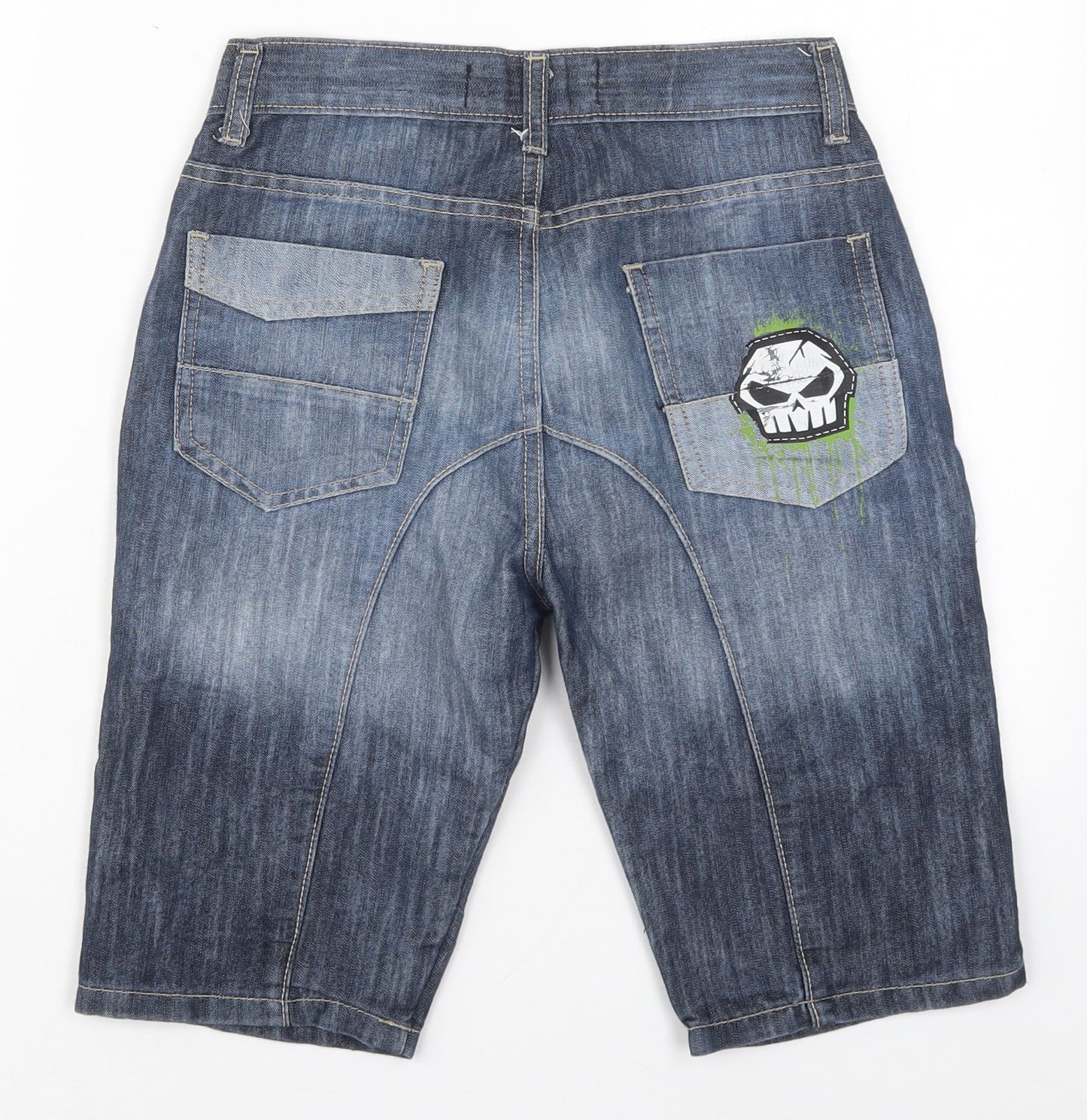 No Fear Boys Blue  Cotton Bermuda Shorts Size 11-12 Years  Regular
