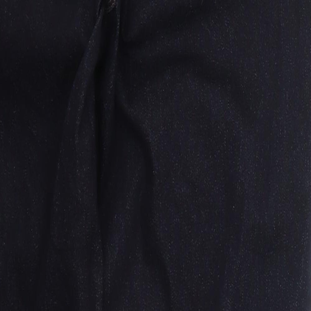Dorothy Perkins Womens Blue  Cotton Tapered Jeans Size 16 L29 in Regular Button