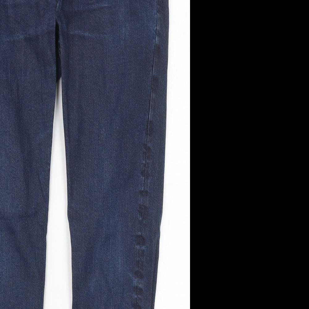 NEXT Mens Blue  Cotton Straight Jeans Size 32 L29 in Slim Button