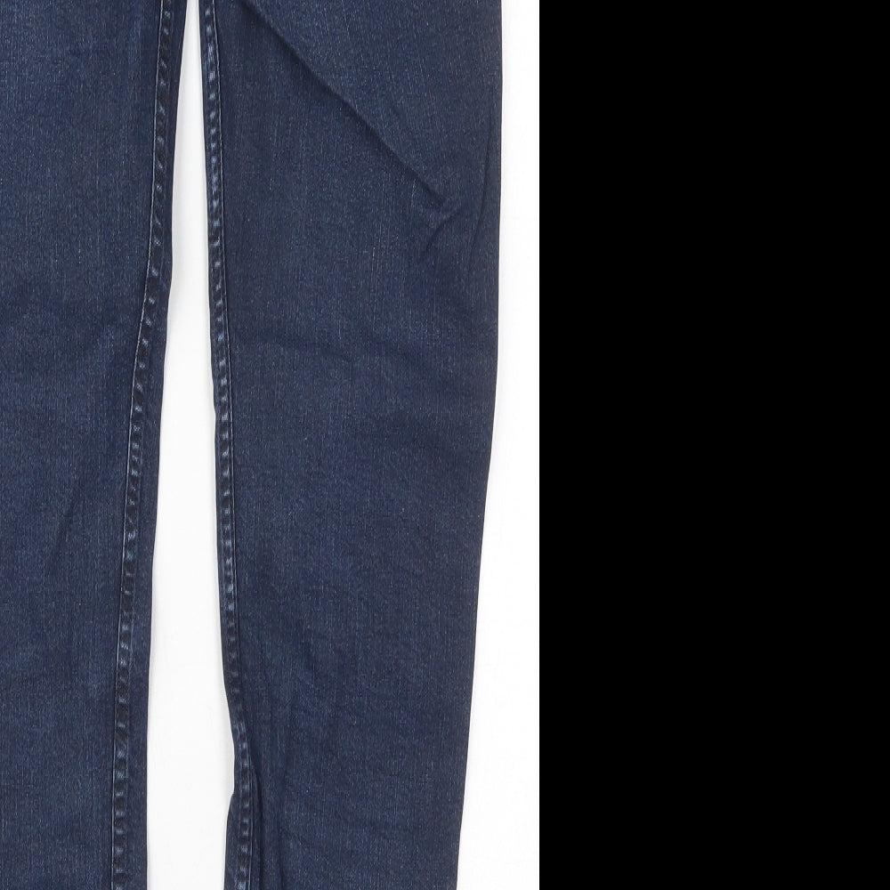 NEXT Mens Blue  Cotton Straight Jeans Size 32 L29 in Slim Button