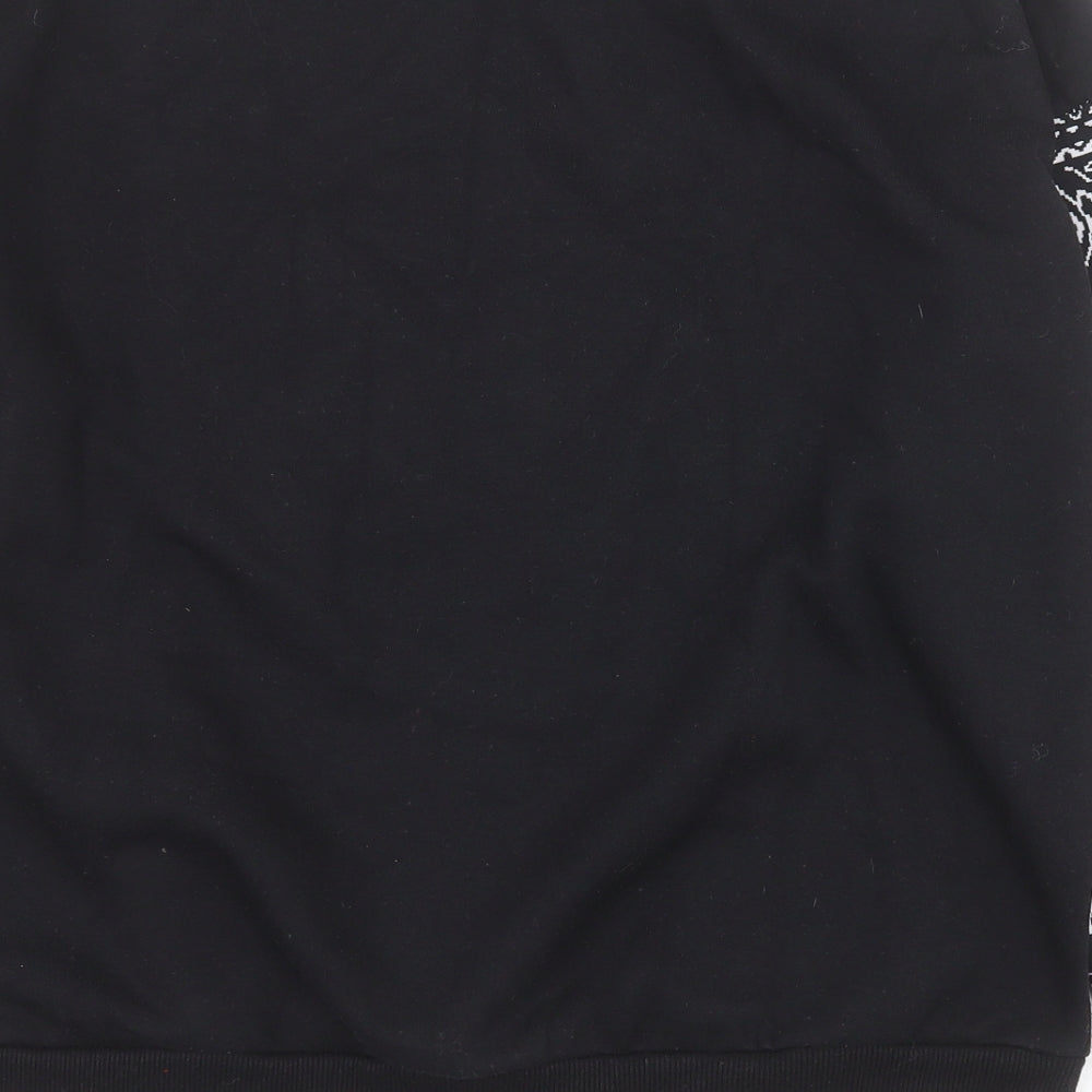 YFL Reserved Womens Black  Polyester Pullover Hoodie Size L  Pullover - Tiger