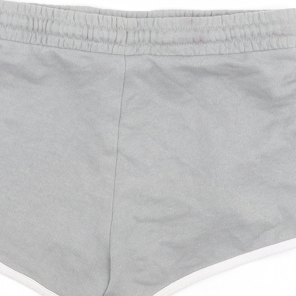 Matalan Girls Grey  Cotton Skimmer Shorts Size 10 Years  Regular Drawstring