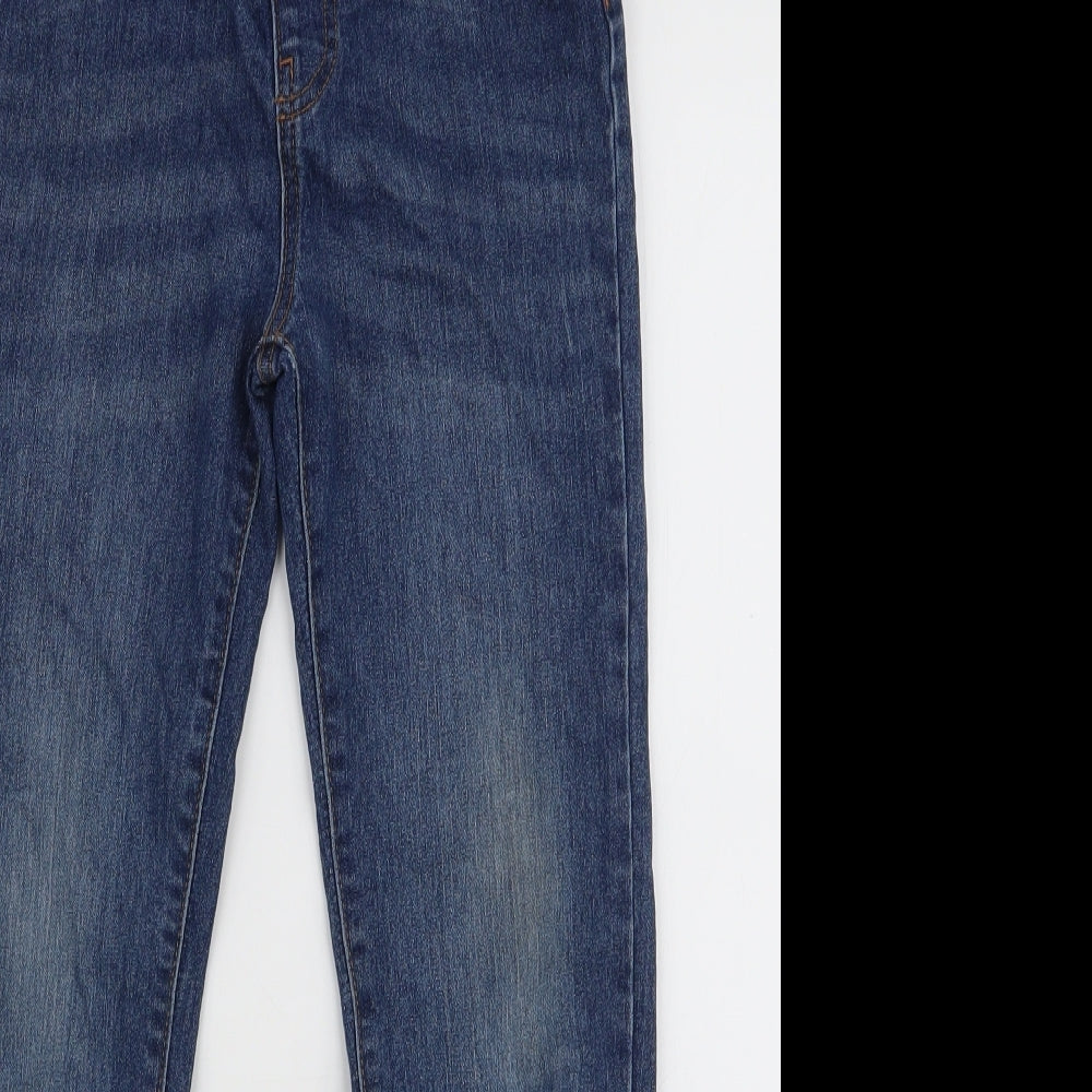 Denim & Co Boys Blue  Cotton Skinny Jeans Size 10-11 Years  Slim Drawstring