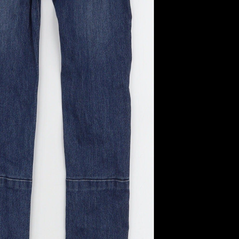 Denim & Co Boys Blue  Cotton Skinny Jeans Size 10-11 Years  Slim Drawstring