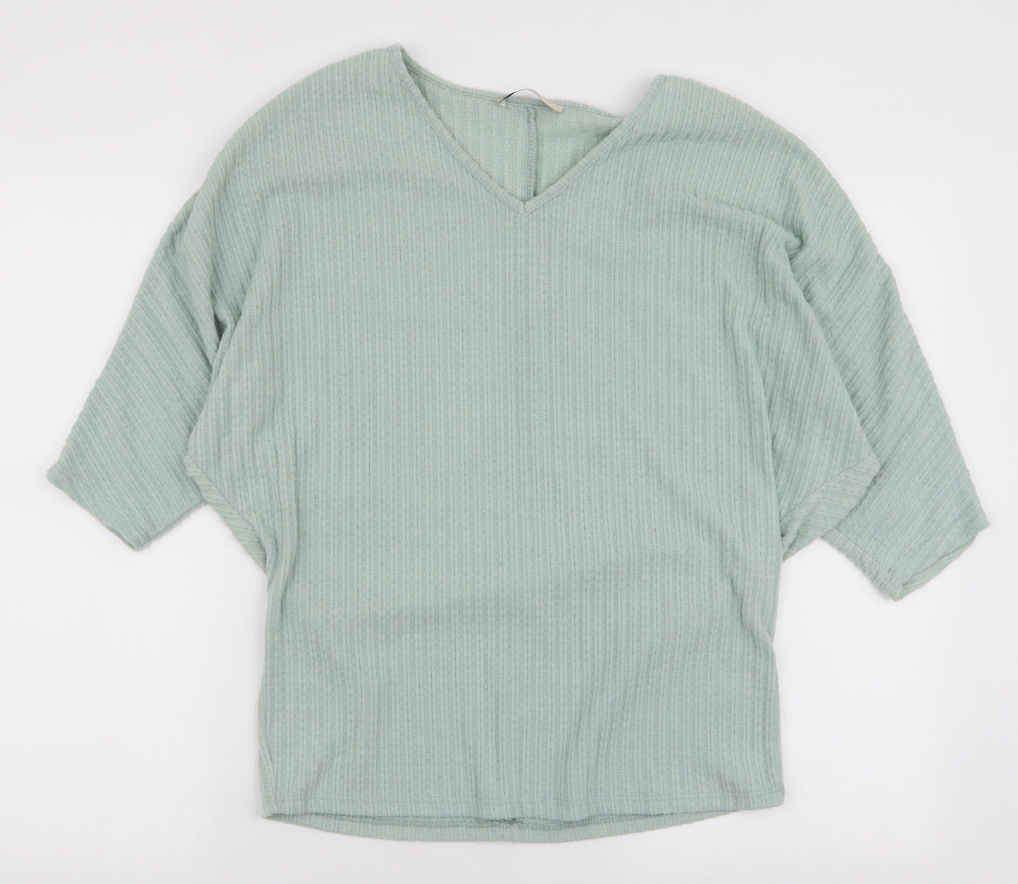 George Womens Blue  Polyester Basic Blouse Size S Collared