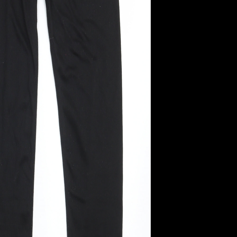 Parallel Womens Black  100% Polyester Jogger Leggings Size 10 L27 in Regular