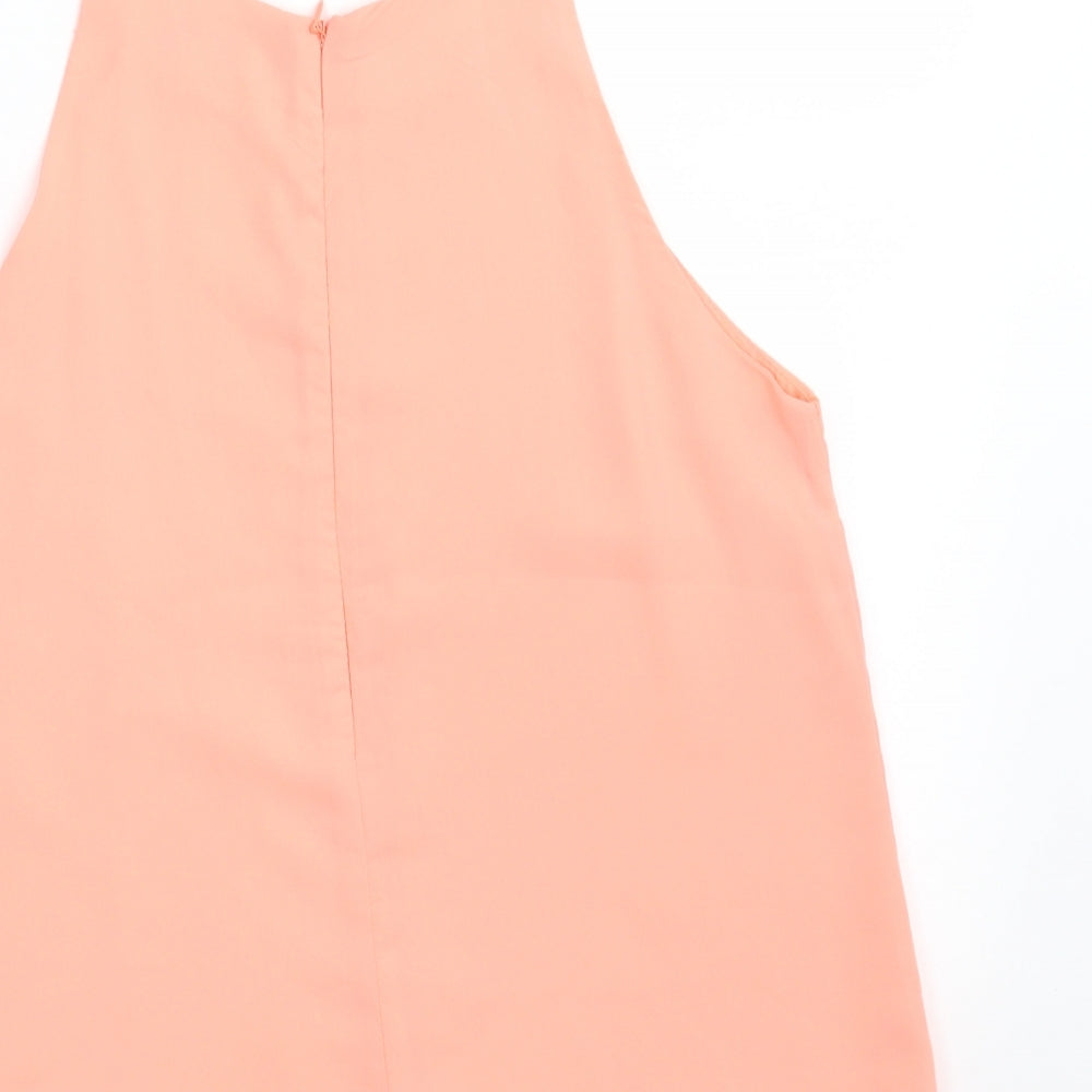 Glamorous Womens Pink  Polyester Camisole Tank Size 8 Off the Shoulder