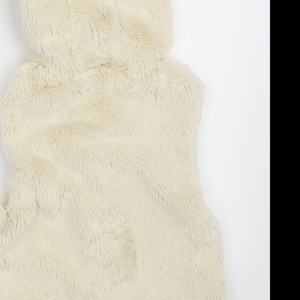 NEXT Girls Ivory   Gilet Jacket Size 4-5 Years  Zip