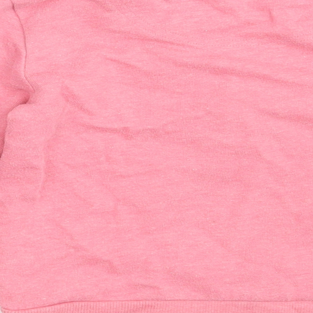 NEXT Girls Pink  Polyester Pullover Sweatshirt Size 4-5 Years   - HAPPY