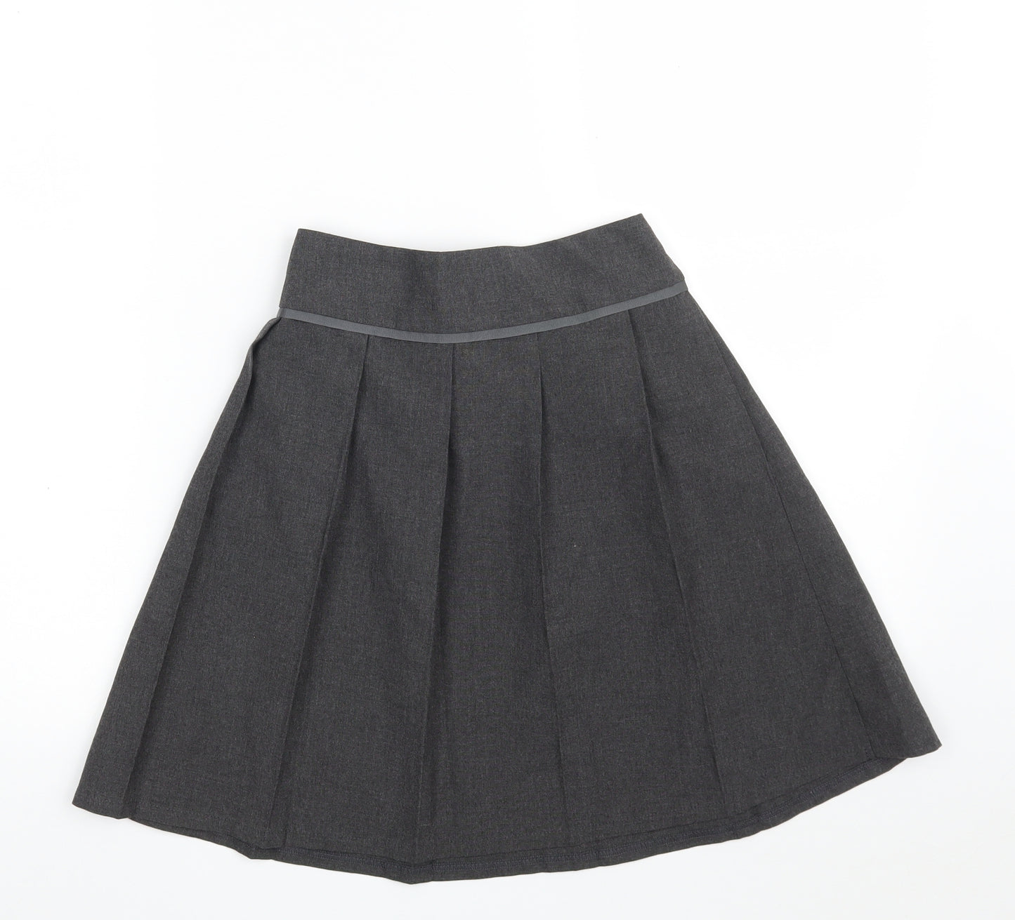 TU Girls Grey  Polyester Pleated Skirt Size 11 Years  Regular
