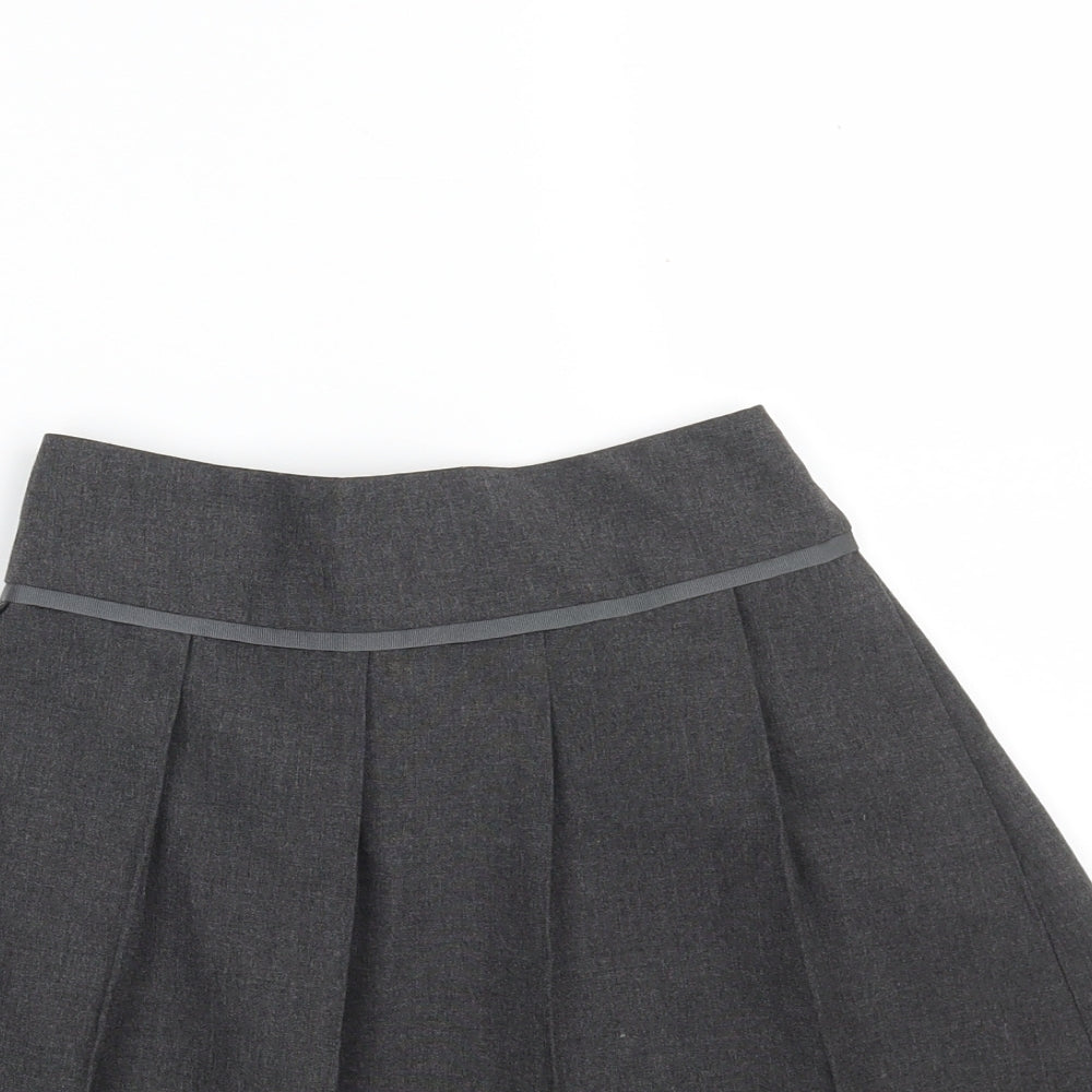 TU Girls Grey  Polyester Pleated Skirt Size 11 Years  Regular