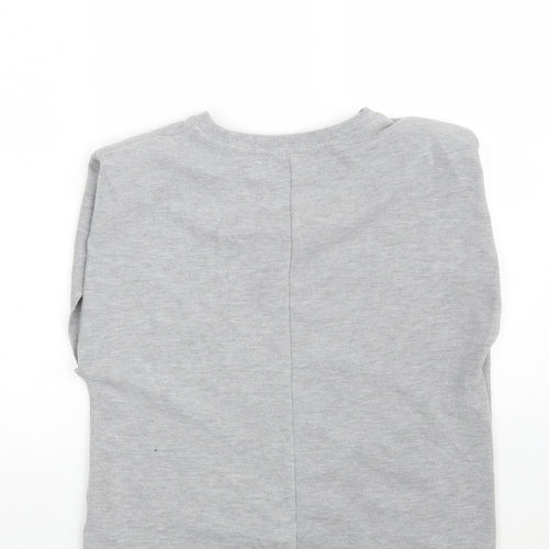 Urban Bliss Womens Grey  Cotton Pullover Sweatshirt Size 14