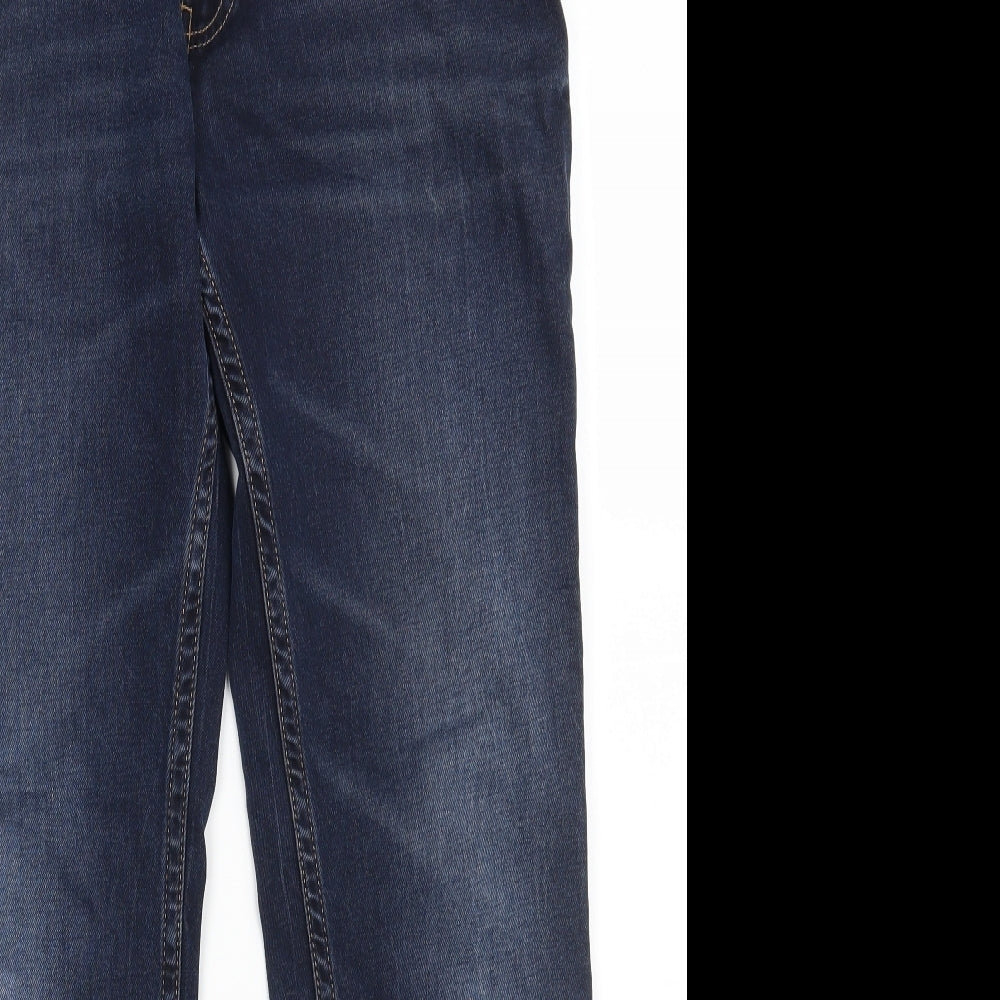 Tommy Jeans  Mens Blue  Cotton Bootcut Jeans Size 32 in L32 in Regular Zip