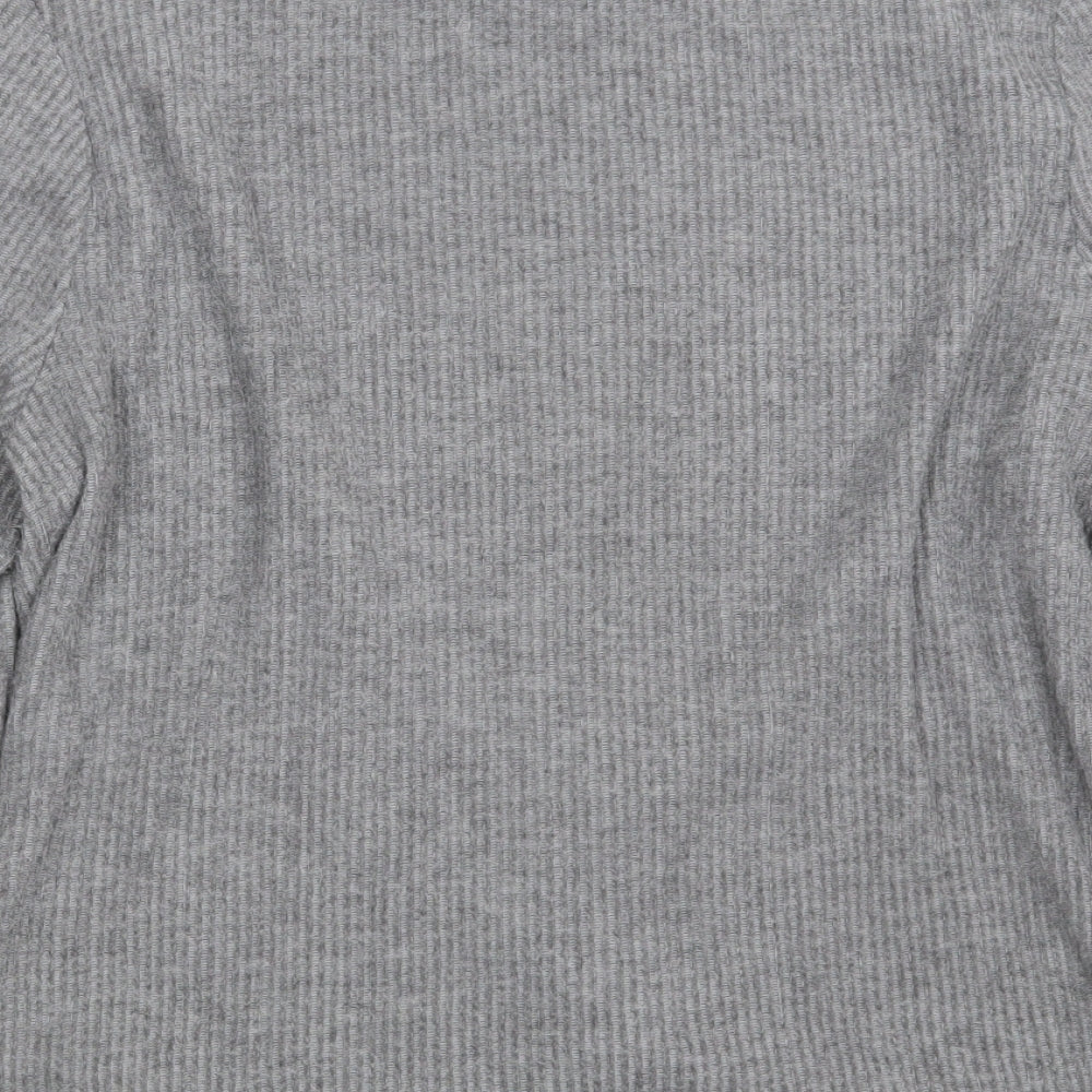 Primark Womens Grey Crew Neck  Acrylic Pullover Jumper Size M   - Size 12-14