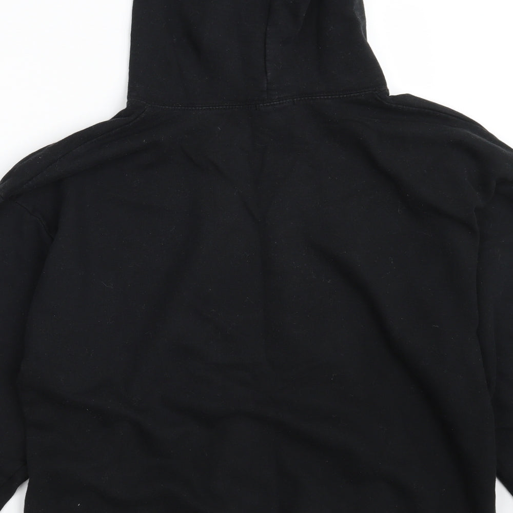 Boohoo Mens Black  Cotton Pullover Hoodie Size M   - University of Chicago