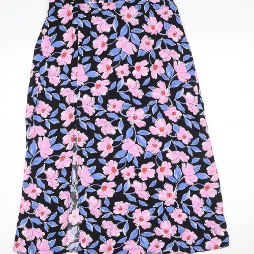 George Womens Multicoloured Floral Viscose Straight & Pencil Skirt Size 12