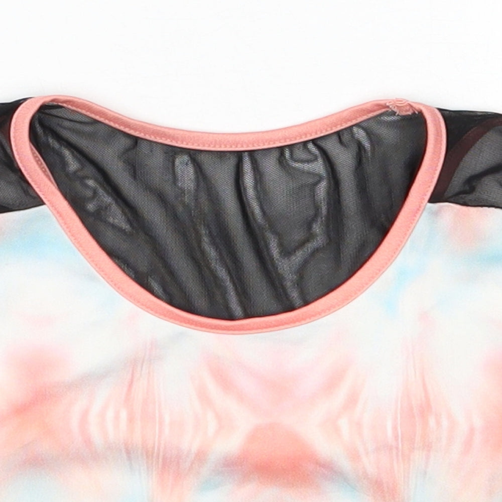 F&F Girls Multicoloured  Polyester Cropped Tank Size 10-11 Years Scoop Neck Pullover