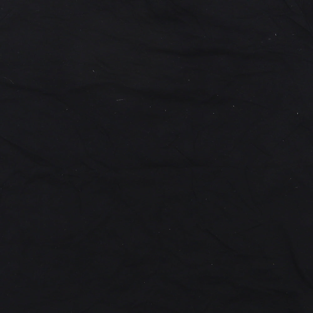 Primark Womens Black  Cotton Basic T-Shirt Size 12 Round Neck