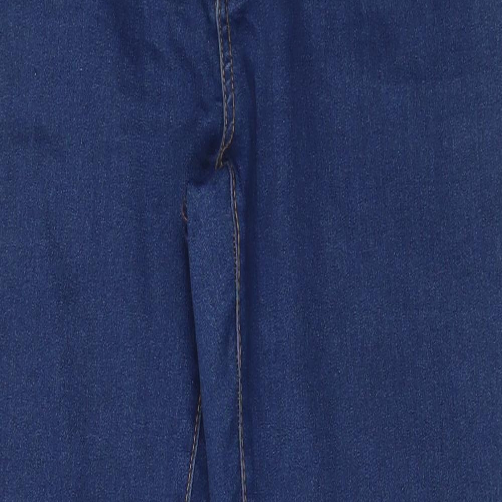 Denim & Co. Womens Blue  Cotton Skinny Jeans Size 16 L29 in Regular Zip