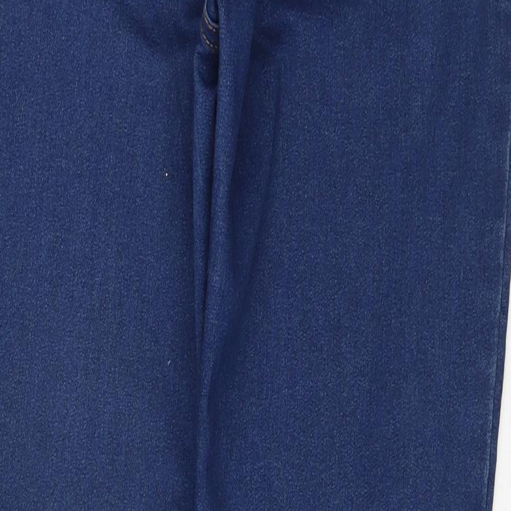 Denim & Co. Womens Blue  Cotton Skinny Jeans Size 16 L29 in Regular Zip