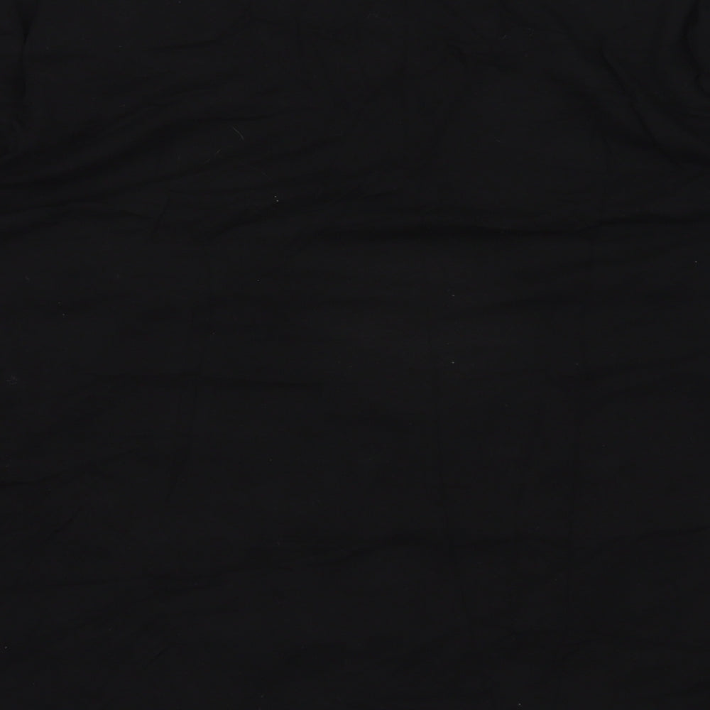 Gerry Weber Womens Black  Polyester Jersey T-Shirt Size 16 Scoop Neck