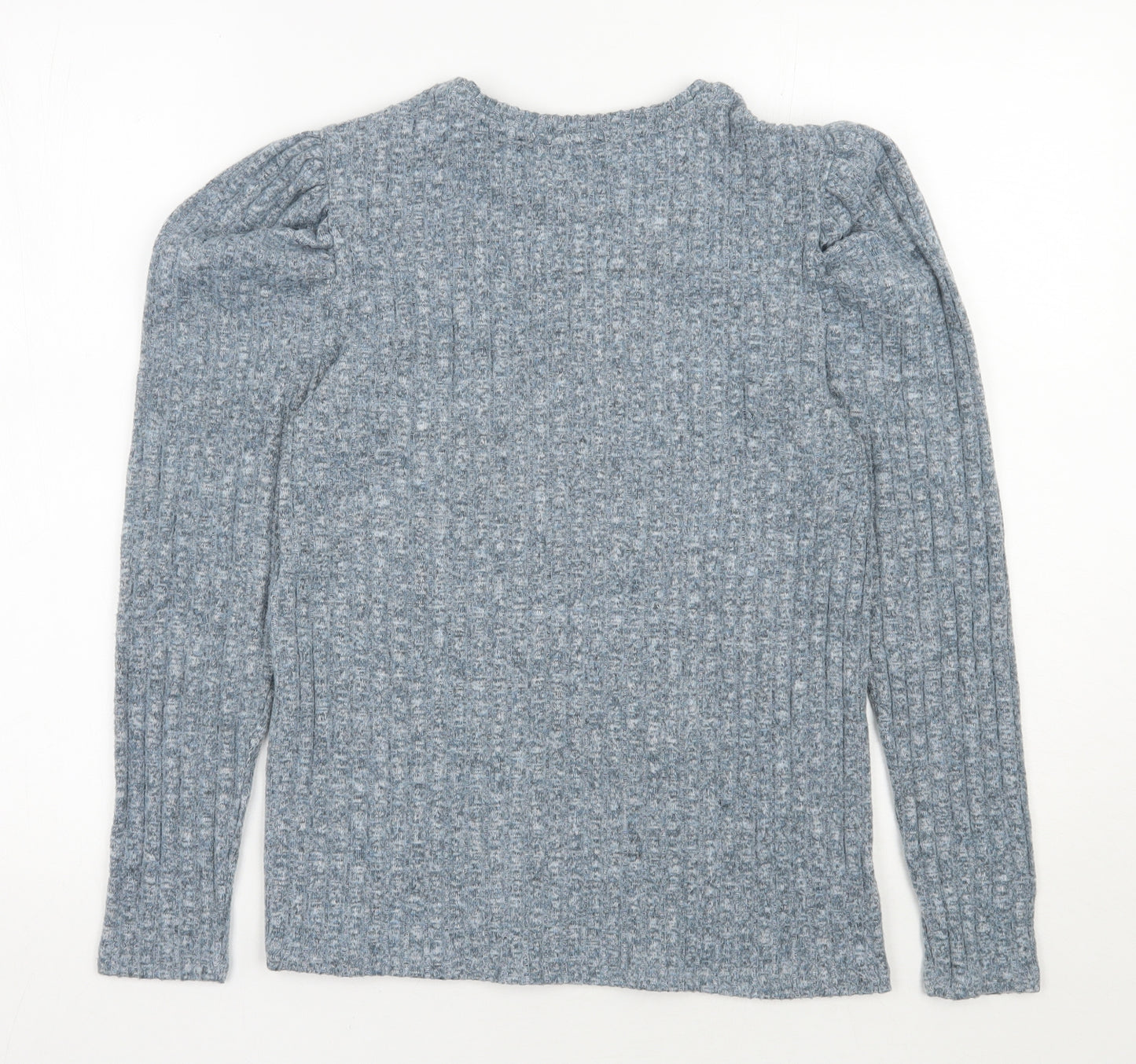 Papaya Womens Blue Round Neck  Polyester Pullover Jumper Size 10