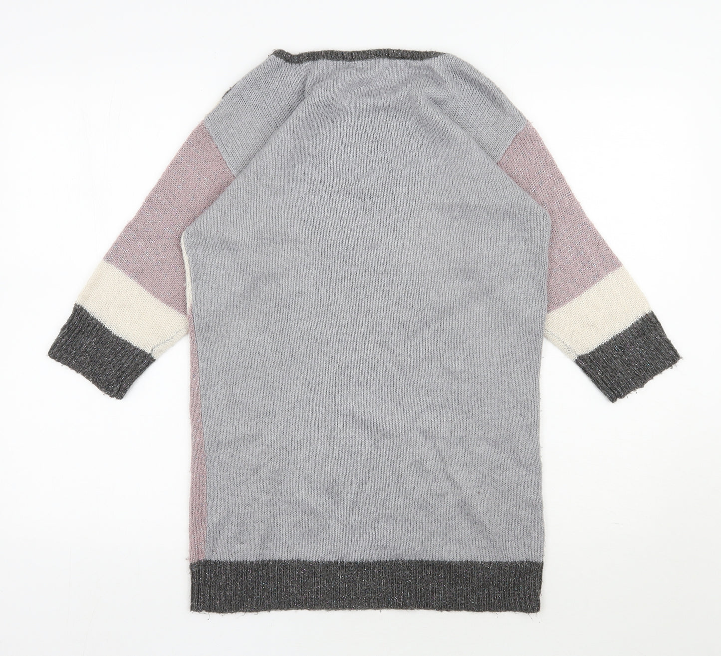 George Womens Multicoloured Round Neck  Acrylic Pullover Jumper Size 10