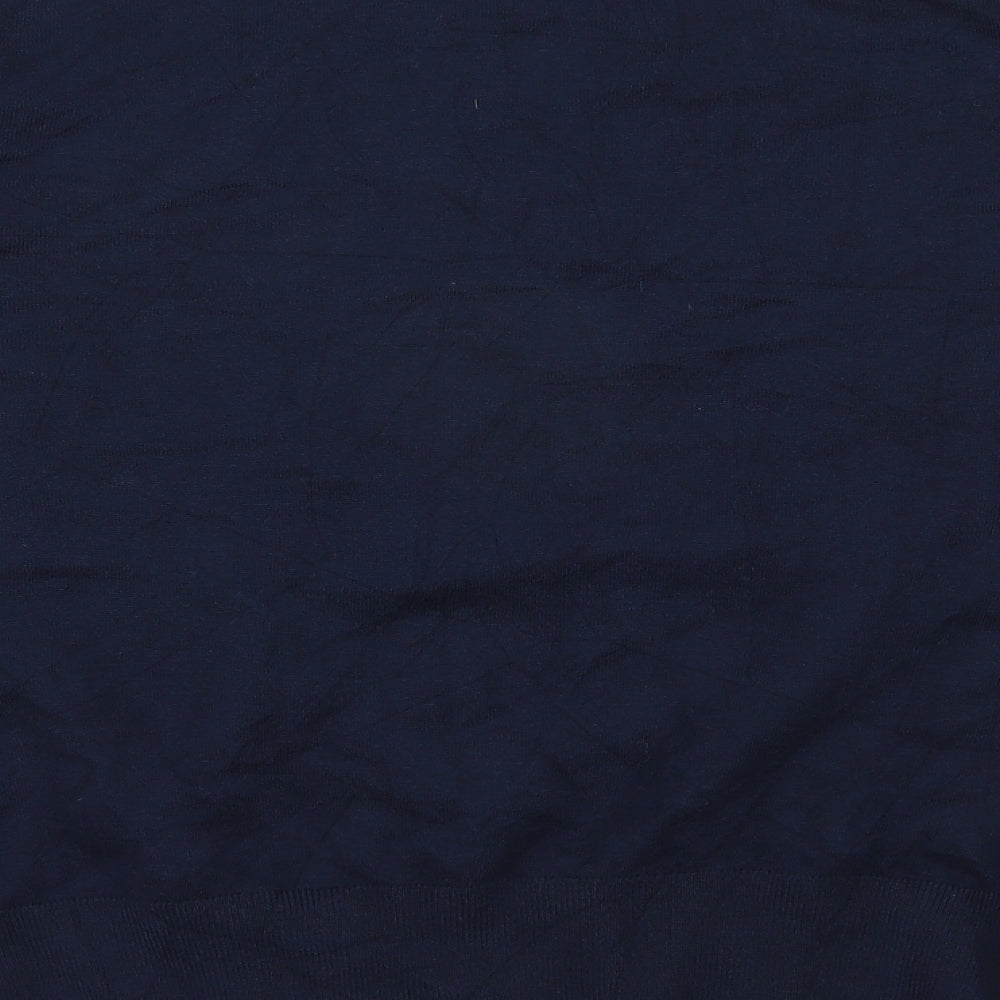 Marks and Spencer Womens Multicoloured Round Neck Argyle/Diamond Viscose Pullover Jumper Size L