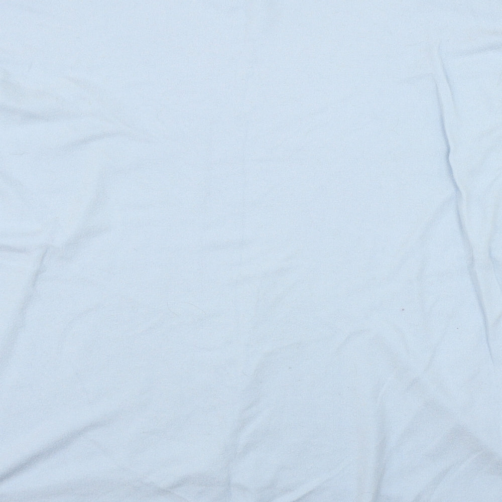 Studio Womens Blue Round Neck  Viscose Pullover Jumper One Size