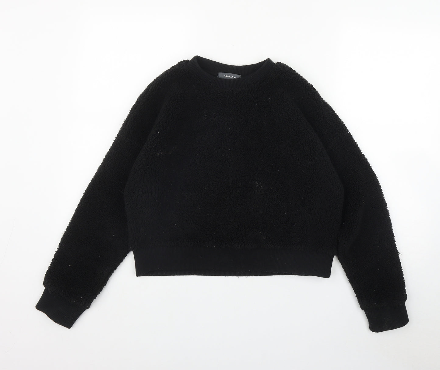 Primark Womens Black  Polyester Pullover Sweatshirt Size XS