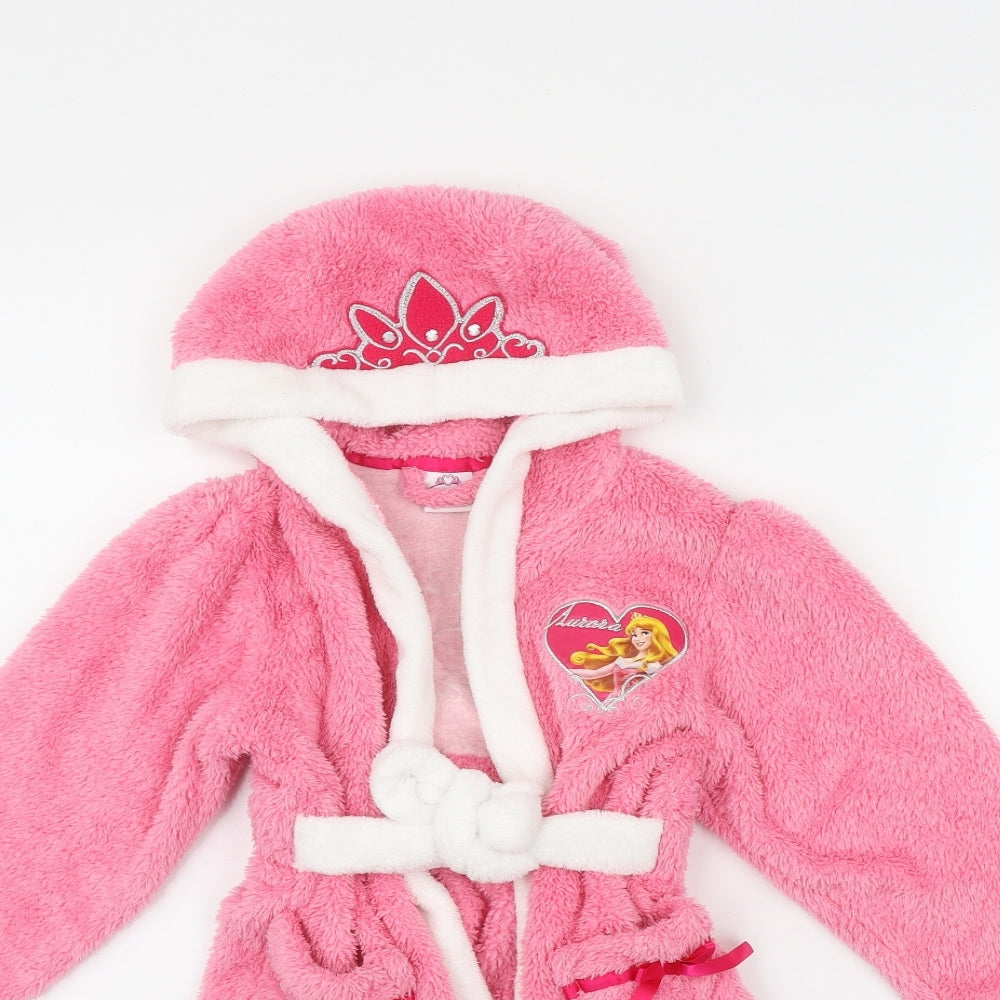 TU Girls Pink  Polyester Top Robe Size 4-5 Years  Tie - 'Sleeping Beauty'