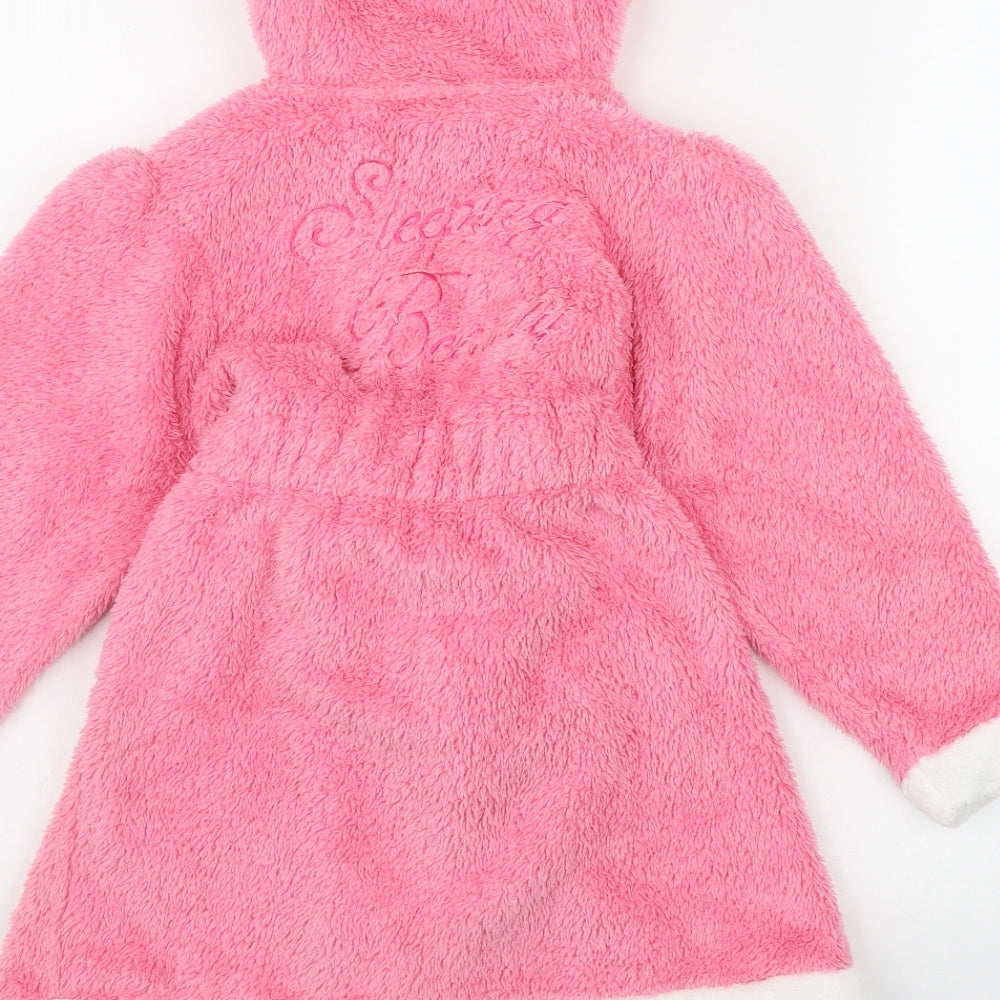 TU Girls Pink  Polyester Top Robe Size 4-5 Years  Tie - 'Sleeping Beauty'