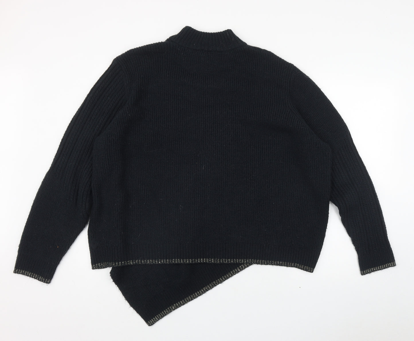 Marks and Spencer Womens Blue High Neck   Pullover Jumper Size 20