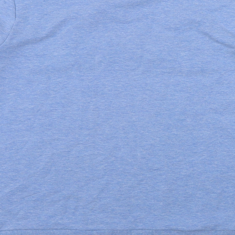 TU Womens Blue  Cotton Pullover Sweatshirt Size 12   - 'Saturday'