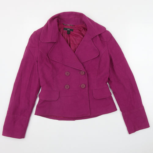 Mango Womens Pink   Jacket  Size 12  Button