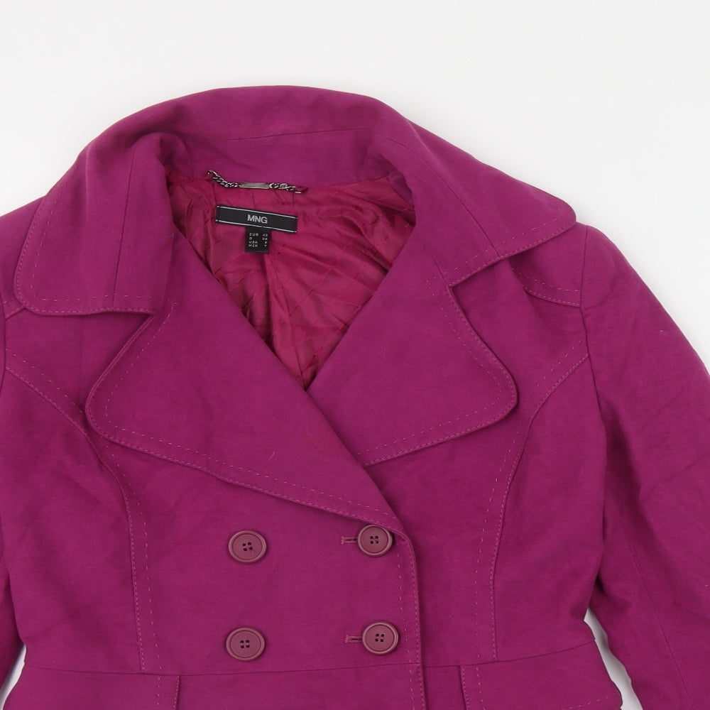 Mango Womens Pink   Jacket  Size 12  Button