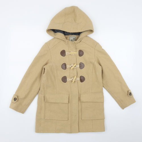 NEXT Boys Beige   Parka Coat Size 10 Years  Buckle