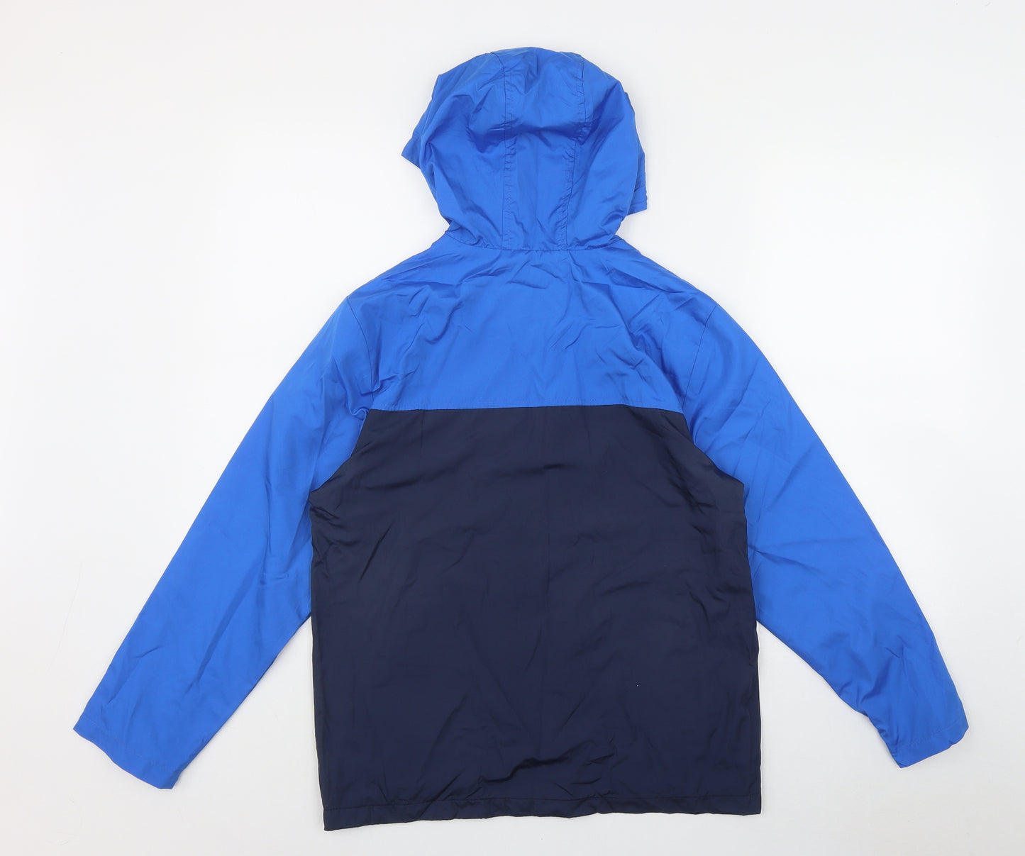 George Boys Blue   Rain Coat Jacket Size 12-13 Years  Zip