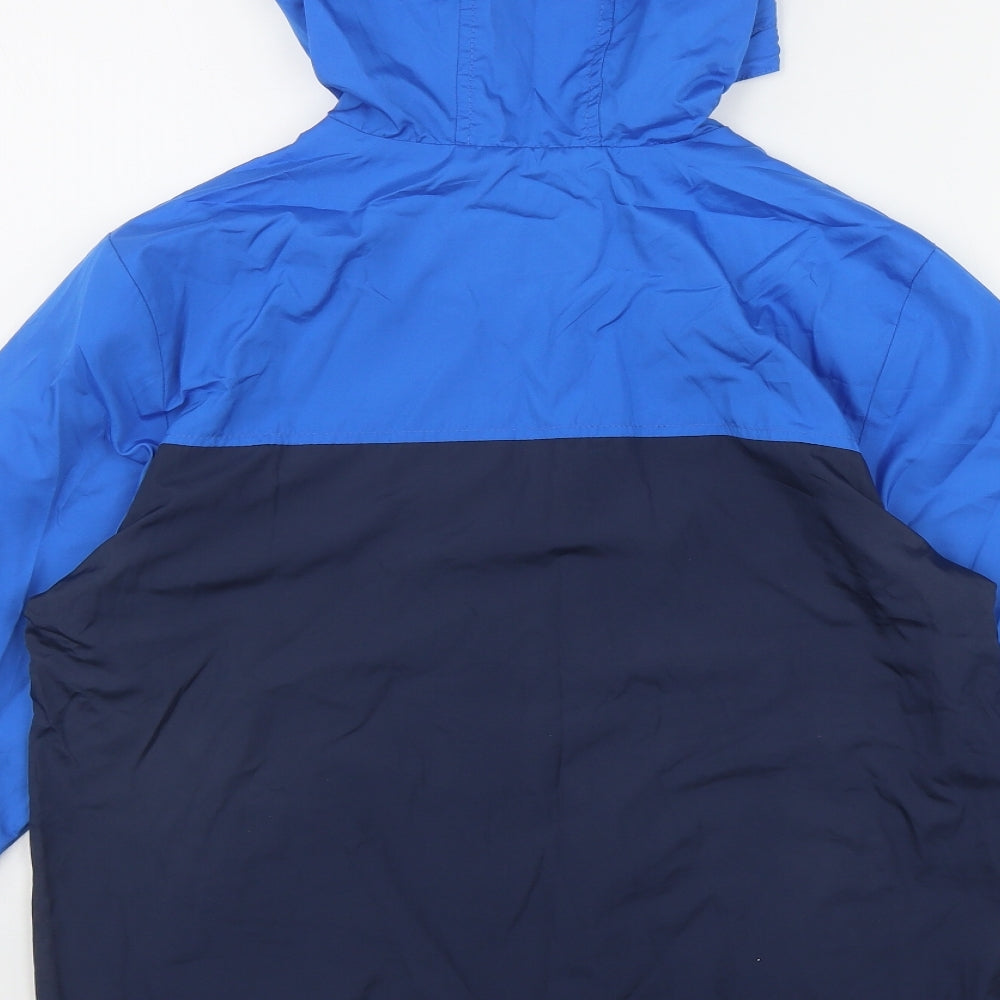 George Boys Blue   Rain Coat Jacket Size 12-13 Years  Zip