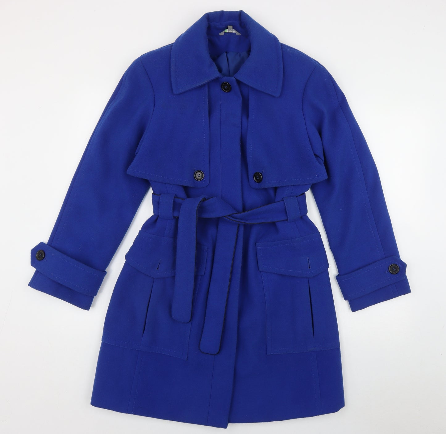 Marks and Spencer Womens Blue   Jacket  Size 8  Button