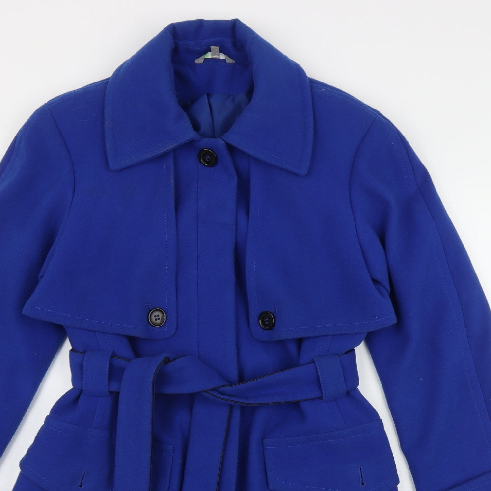 Marks and Spencer Womens Blue   Jacket  Size 8  Button