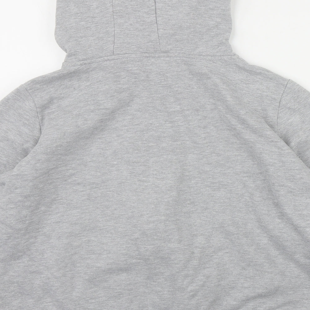 Primark Womens Grey  Cotton Full Zip Hoodie Size M  Zip