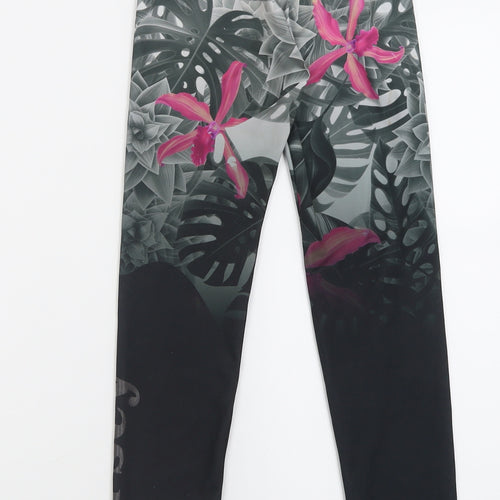 HERSEY Girls Multicoloured Geometric Polyester Capri Trousers Size 10-11 Years  Regular Pullover