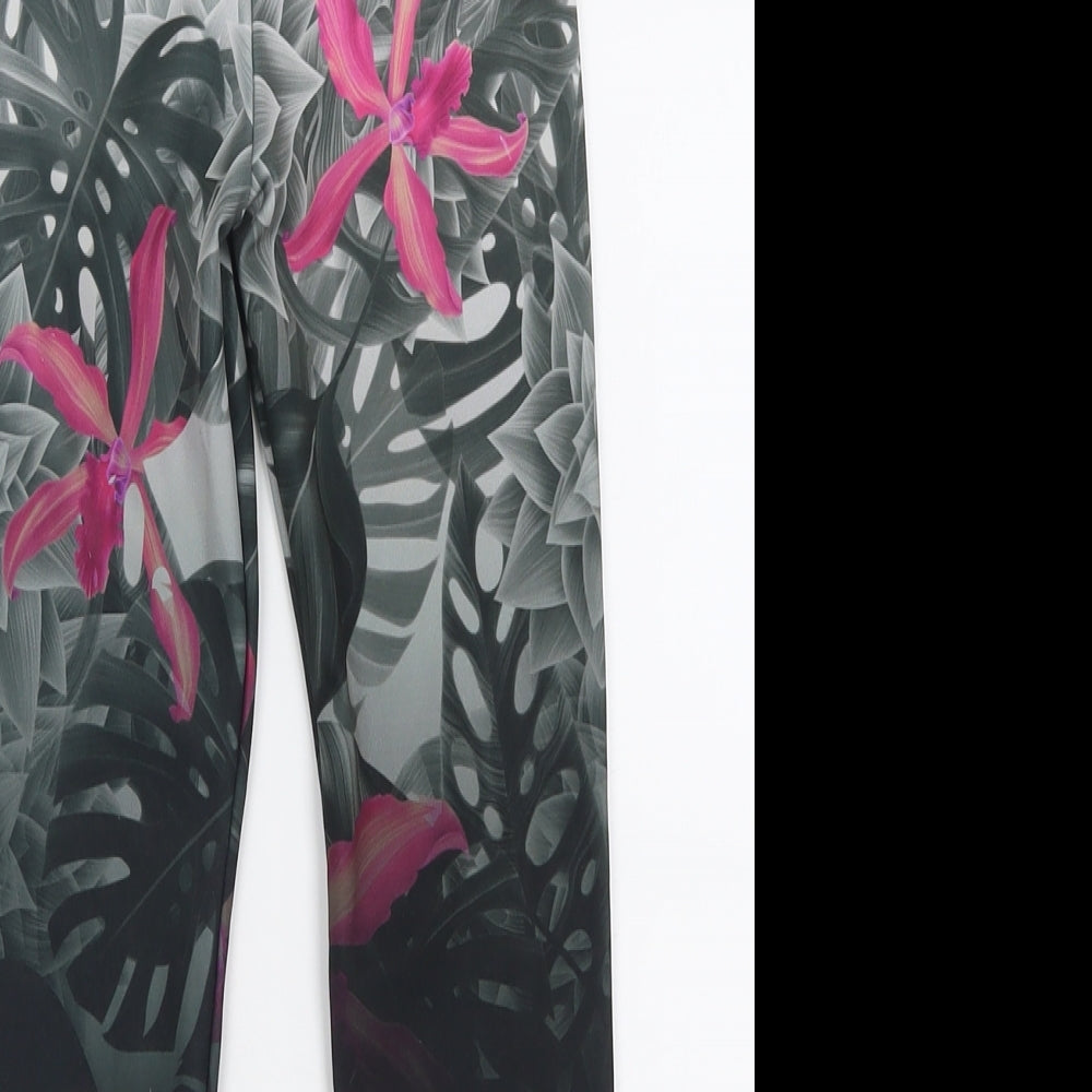 HERSEY Girls Multicoloured Geometric Polyester Capri Trousers Size 10-11 Years  Regular Pullover