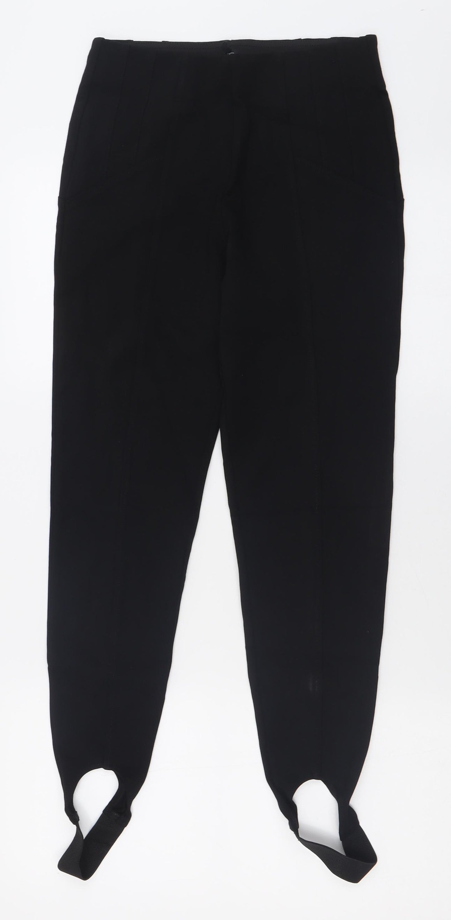 River Island Womens Black  Viscose Capri Leggings Size 10 L26 in